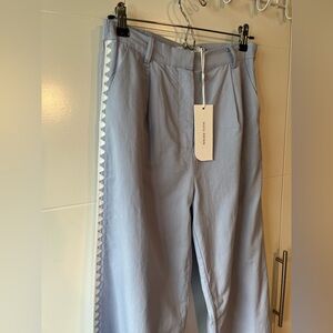 NWT MON RENN Anthropologie Lisle Pant Size M/10